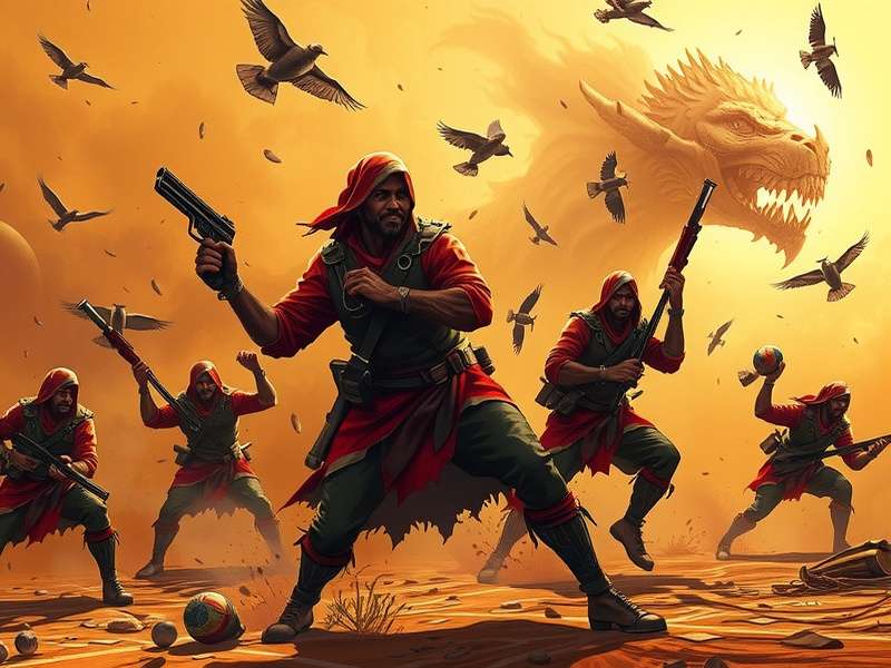 Blood Strike gameplay screenshot showing intense combat on a mobile device