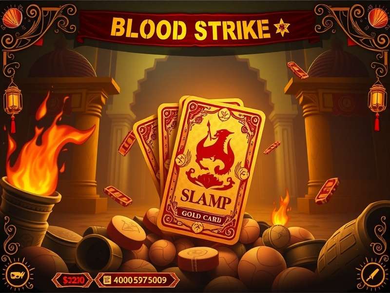 Blood Strike Gold Stash Card visual showing in-game currency and rewards
