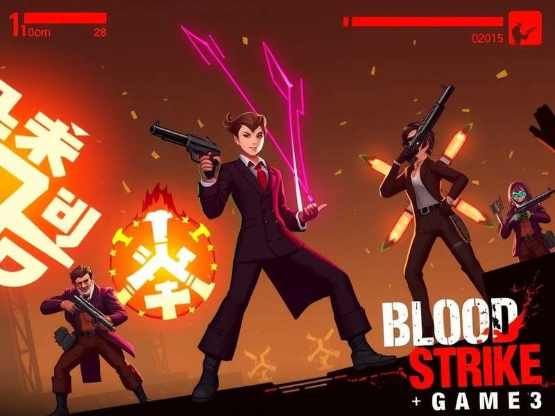 Blood Strike squad engaging in intense urban combat