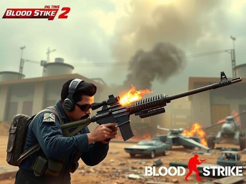 Blood Strike tactical gameplay showing team coordination and map strategy