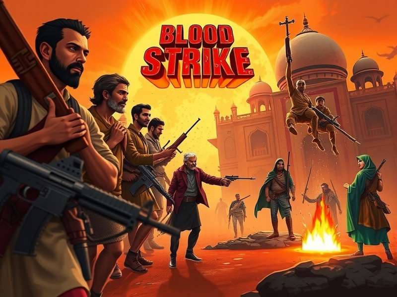 Blood Strike gameplay screenshot showing intense combat