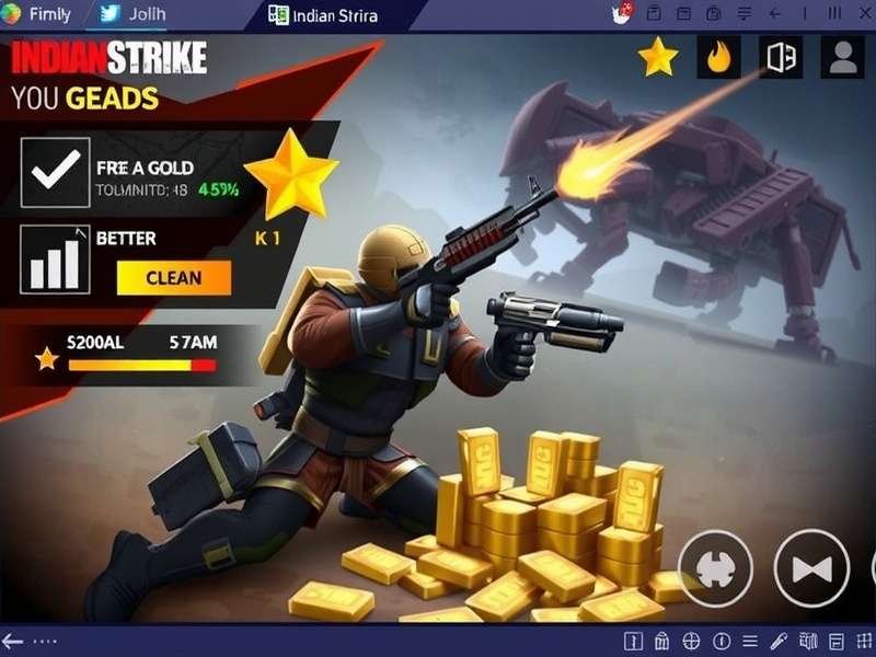 Blood Strike player holding gold weapons and rewards