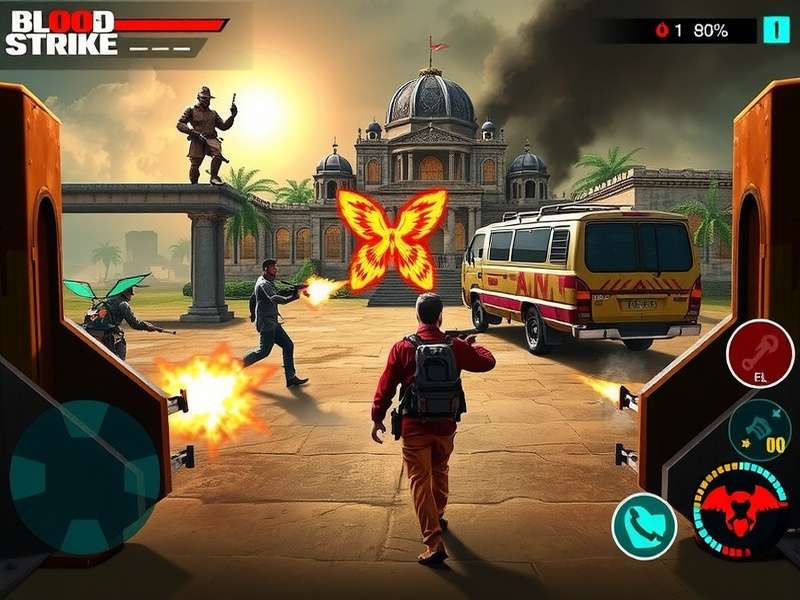 Blood Strike gameplay on PC showing competitive esports setup