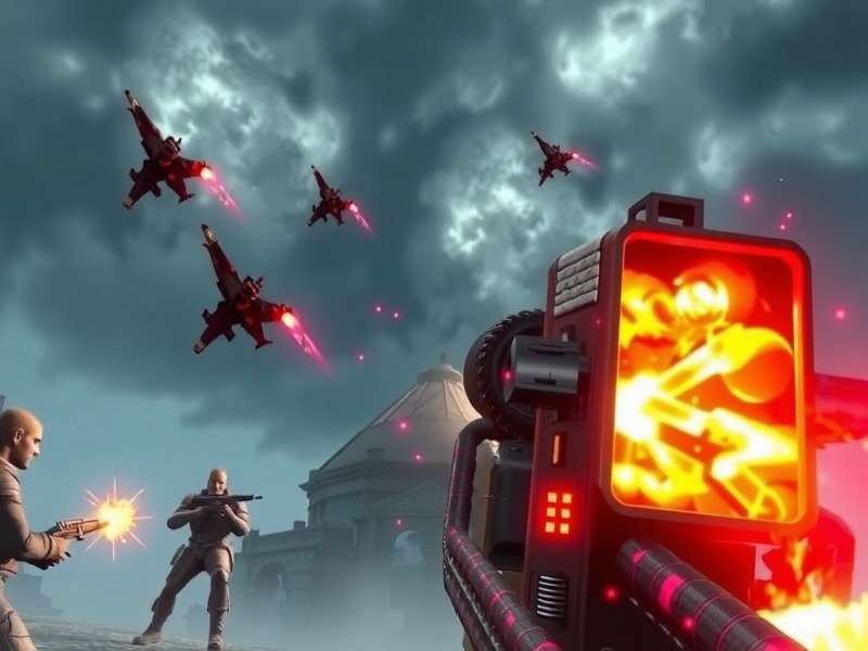 Blood Strike PC gameplay screenshot showing intense urban combat