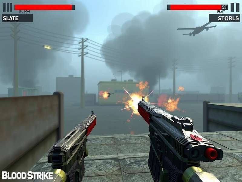 Blood Strike Game Mobile Screenshot - FPS gameplay on smartphone