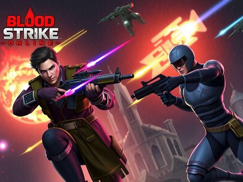 Blood Strike Online intense multiplayer battle scene