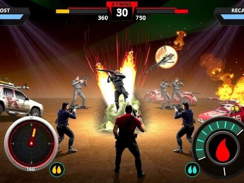 Blood Strike PC gameplay intense action scene