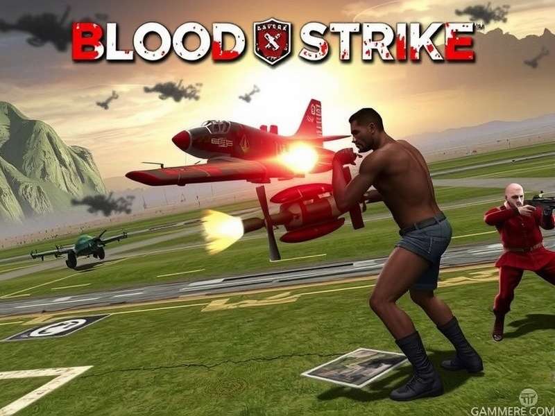 Blood Strike PC gameplay screenshot showing intense combat