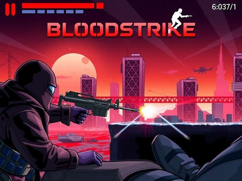 Blood Strike gameplay screenshot showing intense combat
