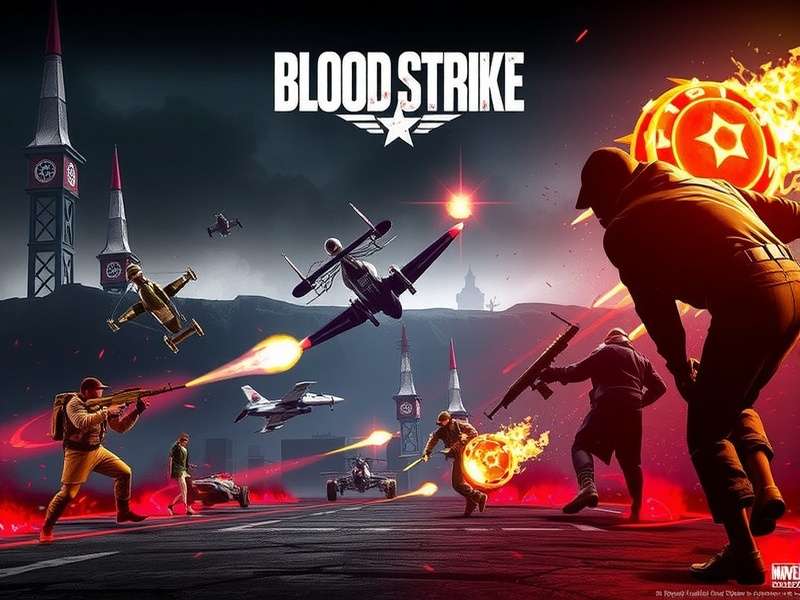 Blood Strike Official Gameplay Screenshot showing intense combat