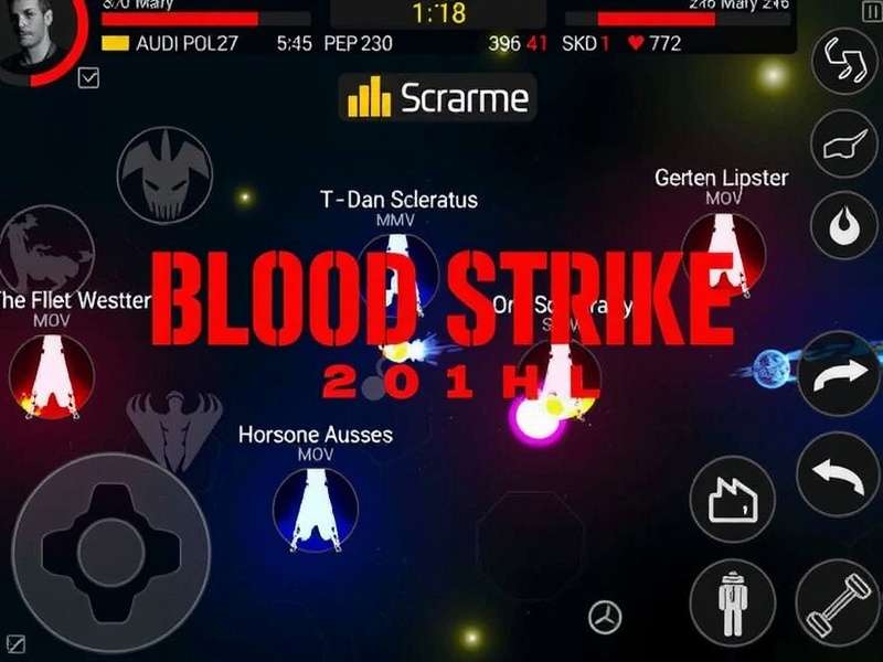 Intense Blood Strike gameplay screenshot showing tactical combat in urban environment