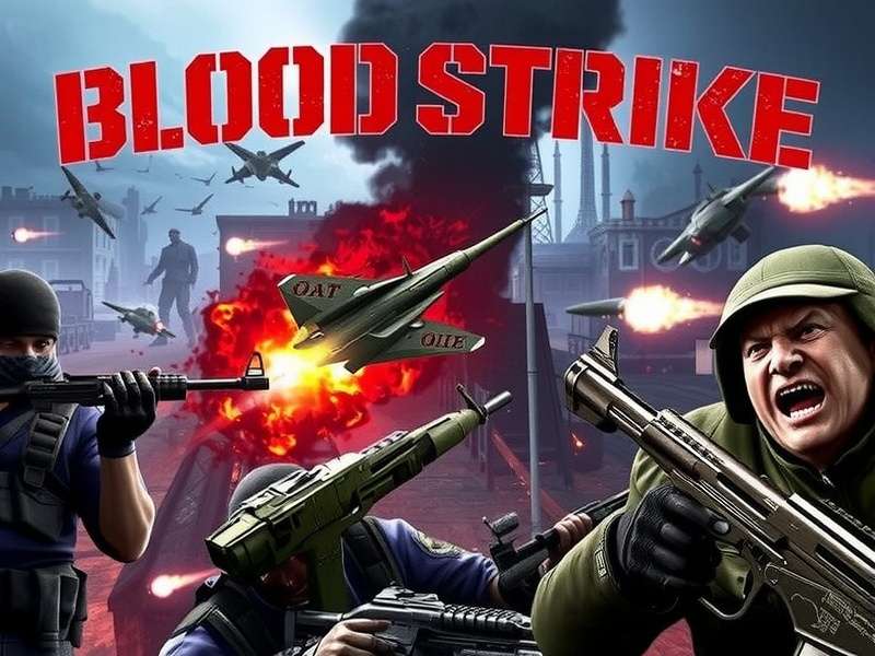 Blood Strike PC gameplay screenshot showing intense combat action