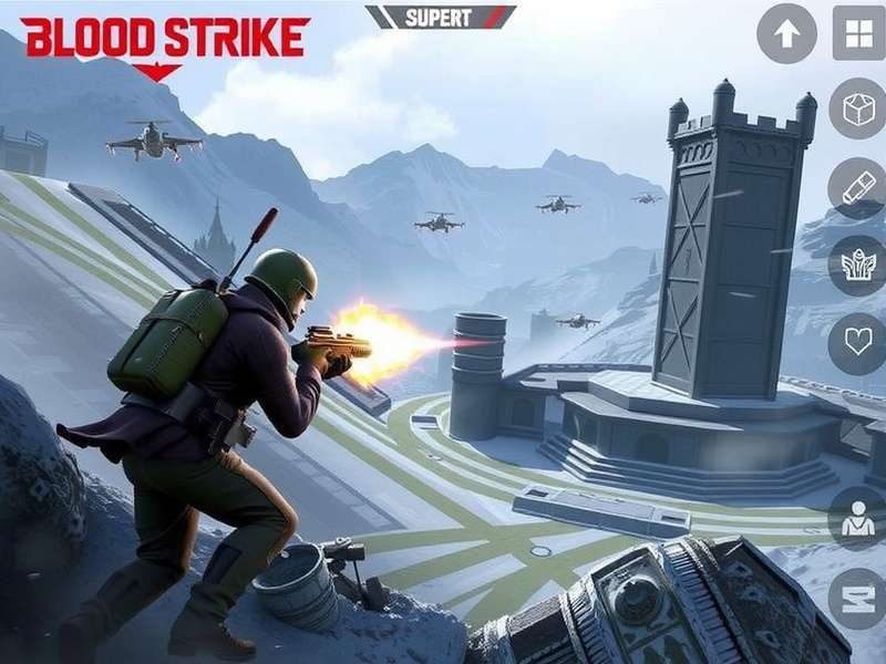 Blood Strike Android gameplay optimization settings interface showing control customization