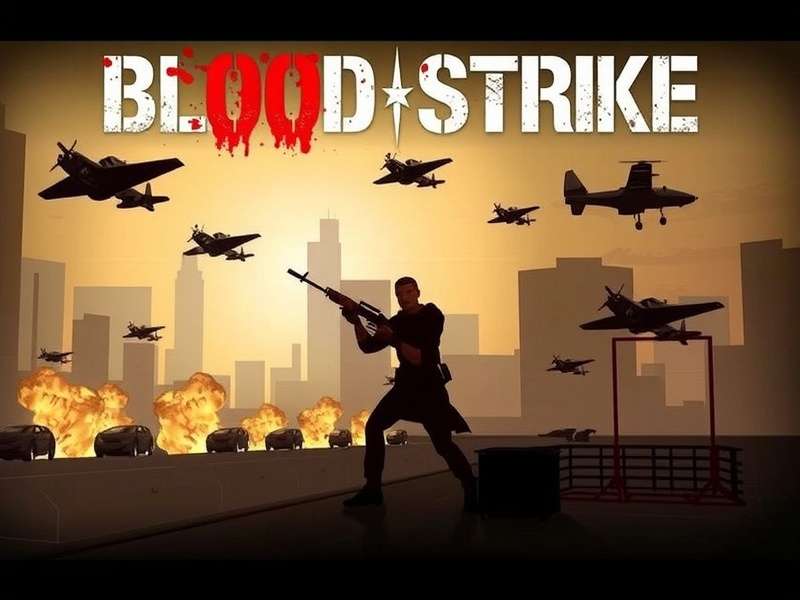 Blood Strike game action scene with tactical team combat