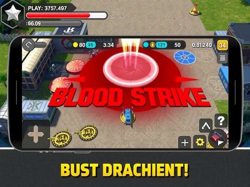 Blood Strike Mod Apk Unlimited Money And Gold gameplay screenshot showing unlimited resources UI