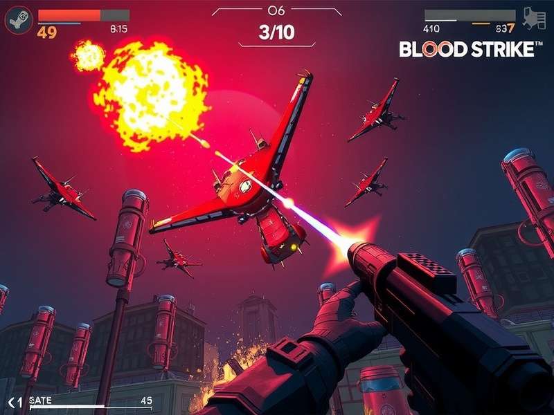 Blood Strike Steam Gameplay action scene with squad combat and tactical interface