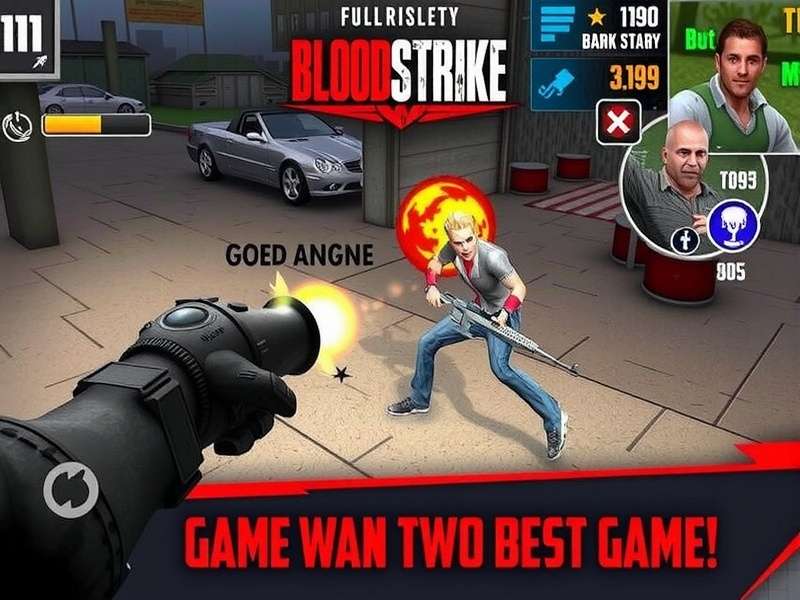 Blood Strike Game Download Apk – Hero image showing intense battle royale action with Indian flag colors