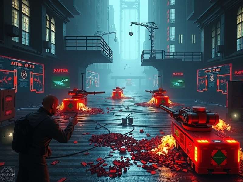 Blood Strike Hacks – Pro players competing in intense close-quarters combat on a futuristic battlefield