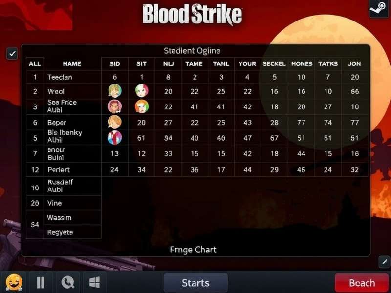 Blood Strike Steam Chart showing live player count and historical trends for 2025