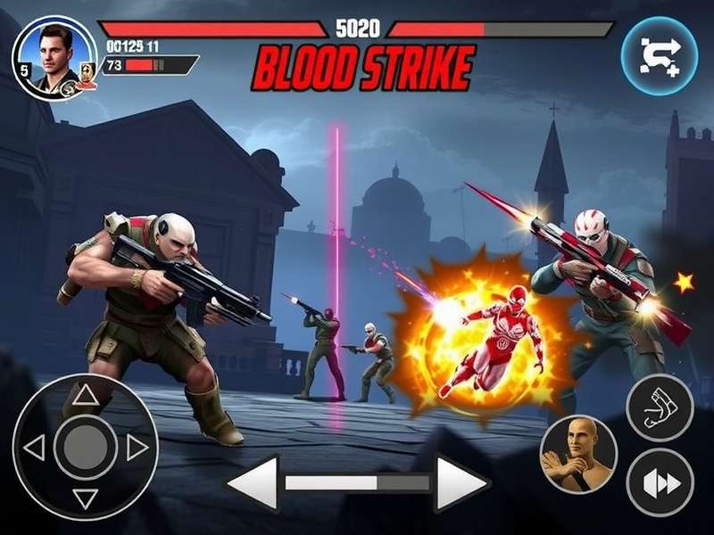 Blood Strike PC gameplay screenshot showing battle royale arena with Indian players
