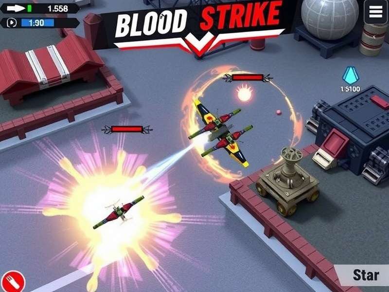Blood Strike Apk Latest Version banner showing intense battle royale action